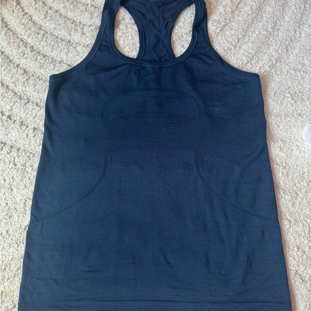 Lululemon Women's Navy Blue Tank Top
